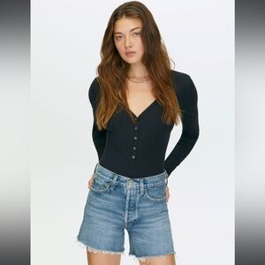 Agolde Parker Long Jean Short